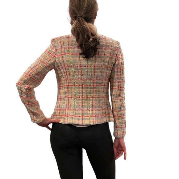 Rena Lange Woven Tweed Blazer - Picture 3 of 14